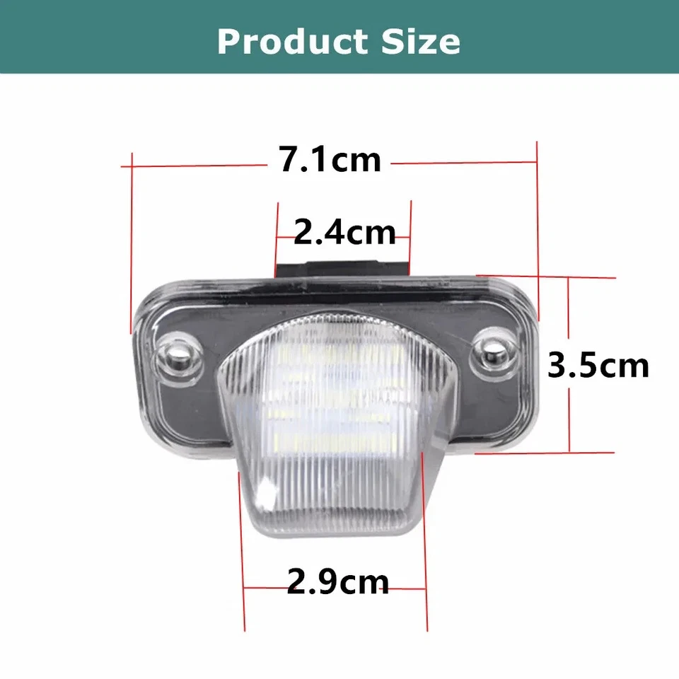 Lámpara de luz LED para matrícula VW T4 Multivan Caravelle Passat Foto 2 de 4