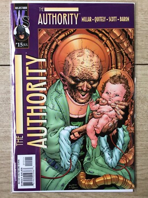 Authority #15 (Wildstorm, July 2000) Mark Millar, Frank Quitely, boarded