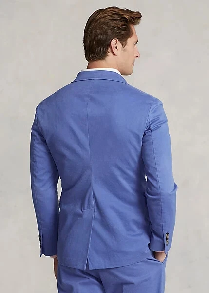 $498 Polo Ralph Lauren Soft Stretch Chino Sport Coat Men's SZ 42R Blue - Изображение 2 из 4