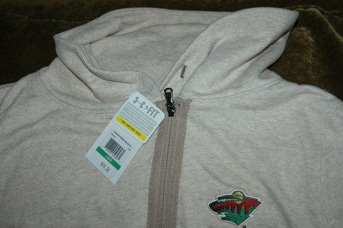Maglione Minnesota Wild! Under Armour Cold Gear Loose donna grande nuovo con etichetta full zip - Foto 6 di 10