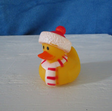 Collectible Christmas Rubber Duck Toy- Jeep Duck- Bath Toy- Christmas Hat- Scarf