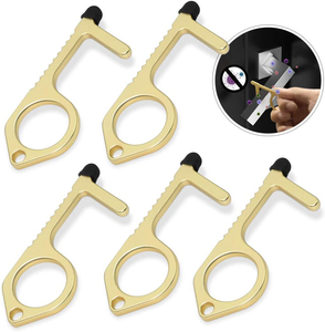 No Touch Door Opener With Stylus Function Touchless Keychain Tool For Surfaces Ebay