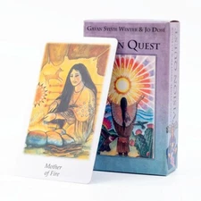 Vision Quest Tarot 78-Card Deck for Prophecy Divination English Edition 10.3*6cm