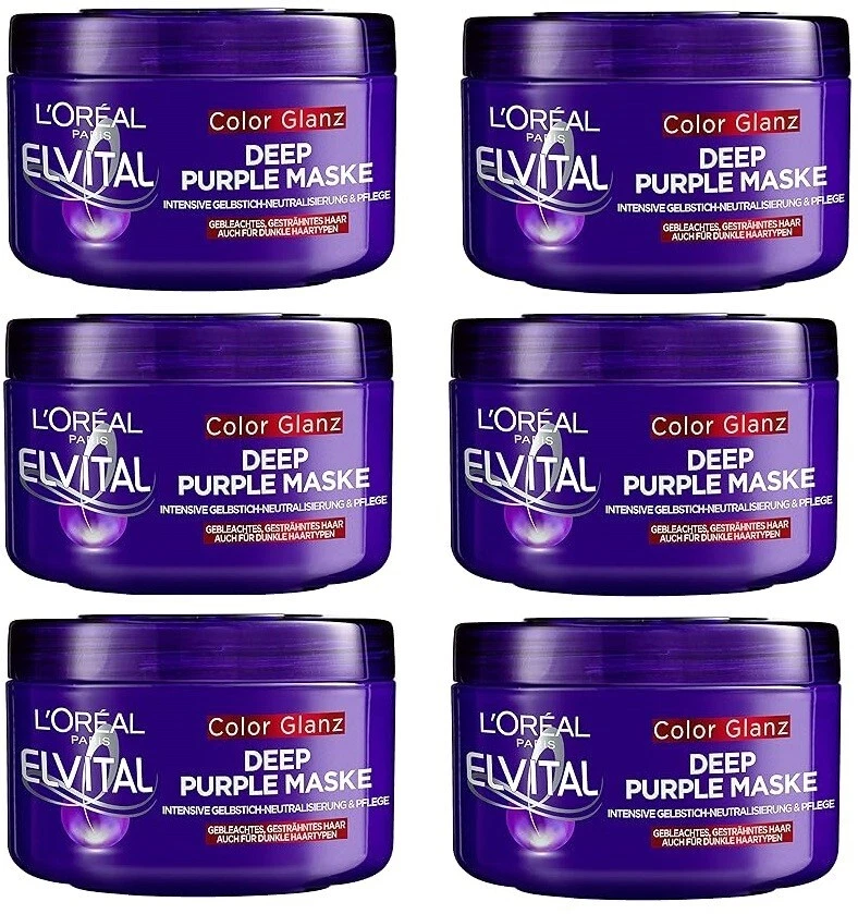 L'Oréal Paris Elvital Haarmaske für blondes Haar Deep Purple Maske 6 x 250ml