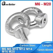 Lifting Eye Bolts And Nuts Steel Zinc Plated Female M6 M8 M10 M12 M14 M16 M20