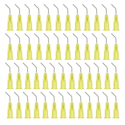 100 Pcs 0.4'' 20G Blunt Tip Dispensing Needles Yellow