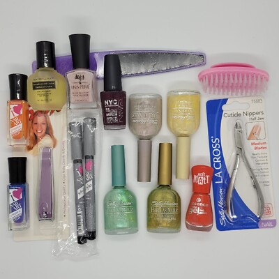 Mixed Nail Care Lot 15 Items Maybelline NYC Sally Hansen Essence NEW