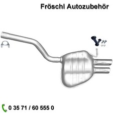 für Skoda Octavia II 2,0 TDi RS 1Z3 1Z5 Endtopf Auspuff Anlage Anbausatz a*
