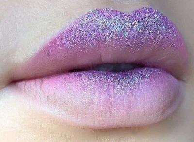 PAINTGLOW ROSSETTO labbra con brillantini glitter trucco make-up viso + UV fluo carnevale