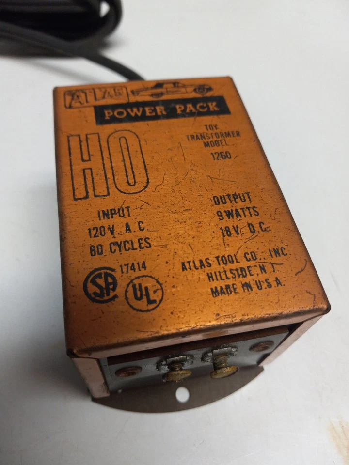 Original Atlas Power Pack 16V Transformer Slot Car 115V, TESTED, RARE - Image 2 of 4