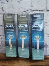 Lot Of 3 New In Package Oral B Professional Braun FLOSS ACTION Brush Heads Teeth