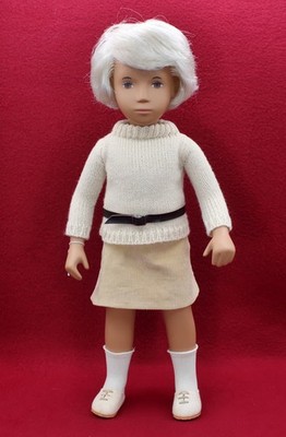 Vintage 16'' Sasha Doll 112 Blonde,Brown Eyes,Sweater,Cord Skirt,W/Tag,No Box,UK.