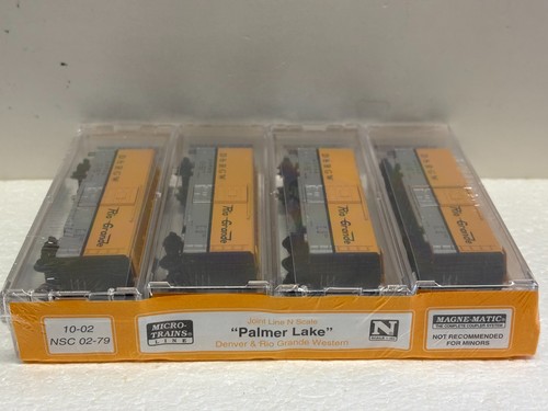 N Scale Micro Trains MTL Special Run 02-79 Denver & Rio Grande Western 4-Pack - Picture 2 of 3
