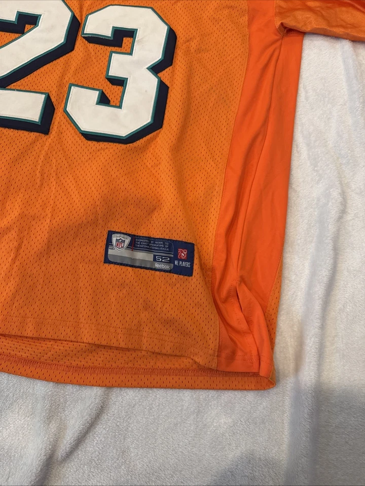 CAMISETA REEBOK AUTÉNTICA RONNIE MARRÓN MIAMI DOLPHINS TALLA 52 Foto 3 de 4