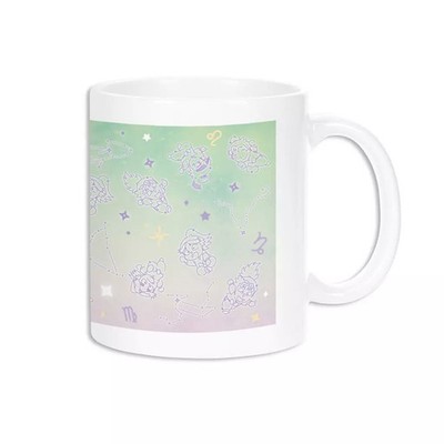 Ar-Unity Constellation Pattern Mug Ceramic 82mm x 95mm Alma Bianca Excellent For