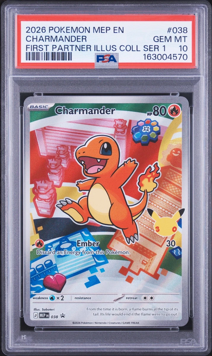 Charmander Pokémon TCG Professional Sports Authenticator (PSA