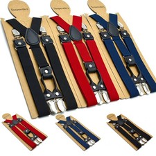 Adjustable Suspenders Straps Braces Thickening Heavy Duty Trouser Fashion