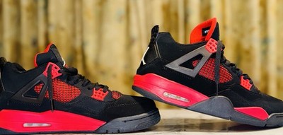 Size 11 - Nike Air Jordan 4 Retro 136013-063 Red Thunder | eBay