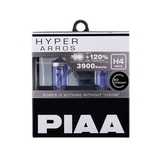 Piaa Hyper Arros H4 Headlight Bulbs Pair - Cool White Up To 120 Brighter