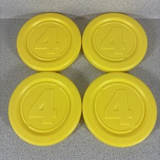 Hasbro Giant Connect 4 Replacement Game Pieces Coin Yard Yellow Red Original H