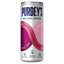 Purdey's Natural Energy Berry & Dragon Fruit Cans 330ml