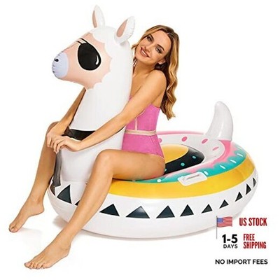 Inflatable Llama Pool Float, 51'' Fiesta Alpaca Pool Floaties, Novelty Fun