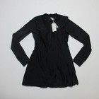 SHEKINI Women's Black Long Sleeve Swim Dress Size XL Lightweight Swimwear