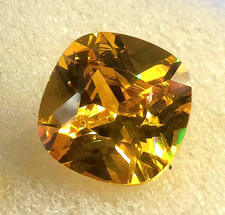 Natural Yellow Sapphire 18 Ct EGL Certified Cushion Shape Loose Gemstone 6AGI