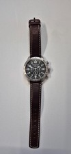 Nautica N17616G Herrenarmbanduhr mit Lederarmband