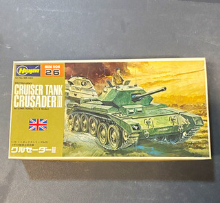Hasegawa mini BOX 26 1:72 Cruiser Tank Crusader III Model Kit Green MPN MB 026