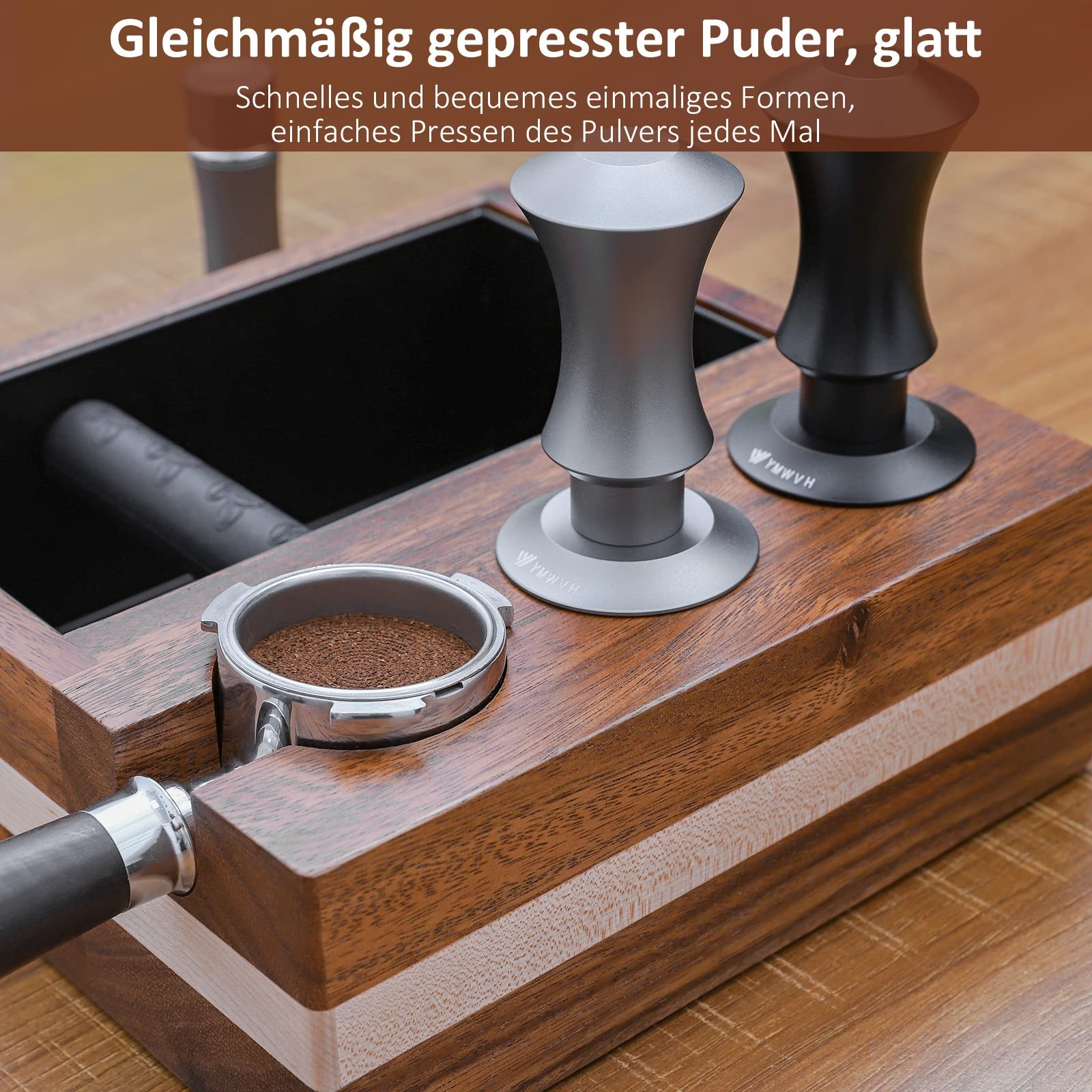 Espresso Tamper 58.3mm with 20lb/30lbs Springs Tamper Black, Premium Barista ...