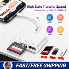 3in1 USB Stick SD Card Reader Type C OTG Adapter For iPhone 17e 16 15 Pro Max 14
