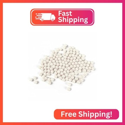 O'Creme White Edible Sugar Pearls Cake Decorating Supplies for Bakers: Cookie, C