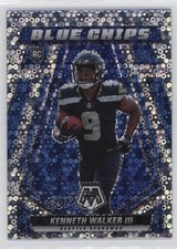 2022 Panini Mosaic Blue Chips No Huddle Silver Prizm Kenneth Walker III pw2