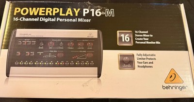 Behringer Powerplay P 16-M Monitor-Mixer OVP