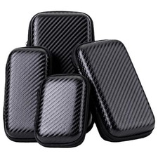 2 Pcs Portable EVA Storage Bag Zipper Pouch Phone Charger Hard Disk U Disk