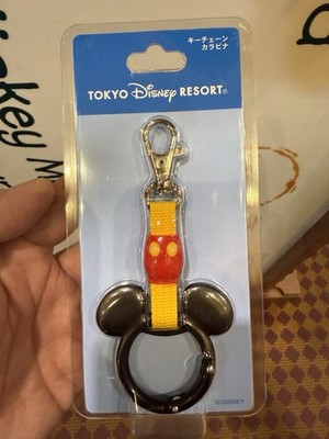 2024 Tokyo Disney Parks Mickey Mouse Carabiner Strap Key Chain Resort Line Japan