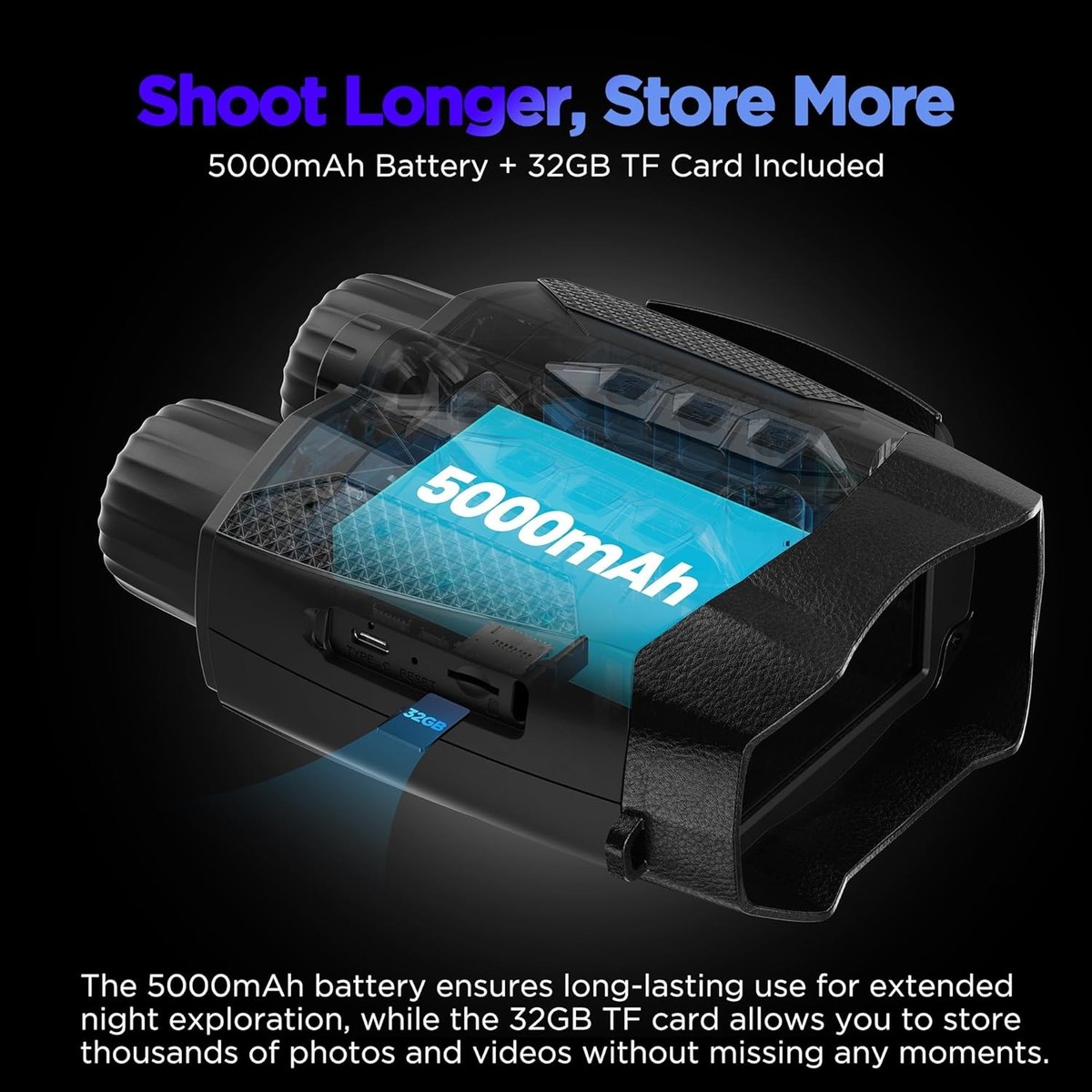 Night Vision Goggles for Adults 4k: Tactical Binoculars with