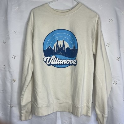 Villanova College Campus Logo Surfer Pullover Sweatshirt City Skyline Crewneck M