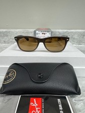 RAY BAN  NEW  NEW WAYFARER MEDIUM  2132 6608M2  TRANSPARENT BROWN  GRADIENT