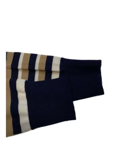 PRADA / Cardigan (Thin) / Size 44 / Wool / Gray / Striped / AMAS 2019 332 UMC103 thumbnail 6