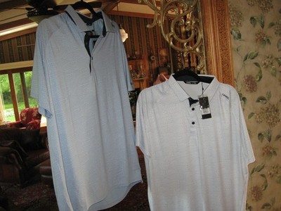 2 NEW NWT UNRL Golf  Cayman Polo XL MENS BELL BANK FARGO  N.D.