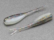 (20) - 2" Slab Crusher "Threadfin Shad" Crappie Jig GRUBS BAIT PANFISH BABY SHAD