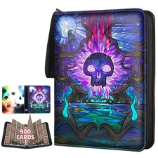 Trading Card Binder for MTG/YGO/PTCG/Game Cards, Holds 900 Cards,Premium Coll...