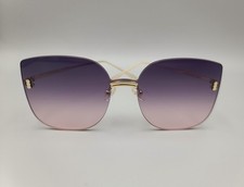 Woman rimless Pink/Black ombre square sunglasses NEW LAST PAIR