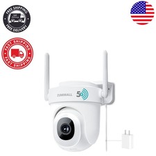 All-Weather 2K Security Camera with Built-in Floodlight  Continuous Recording