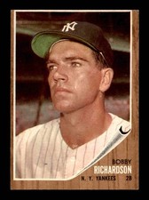 1962 Topps #65 Bobby Richardson   VGEX X3704612