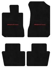 Lloyd Ultimat Front & Rear Mats for '88-93 Pontiac LeMans w/Red on Black Pontiac