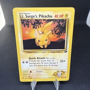 Lt Surges Pikachu | eBay