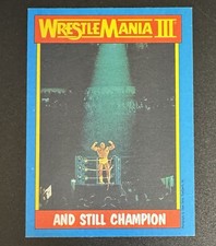 Hulk Hogan 1987 Topps Wrestlemania III And Still Champion #56